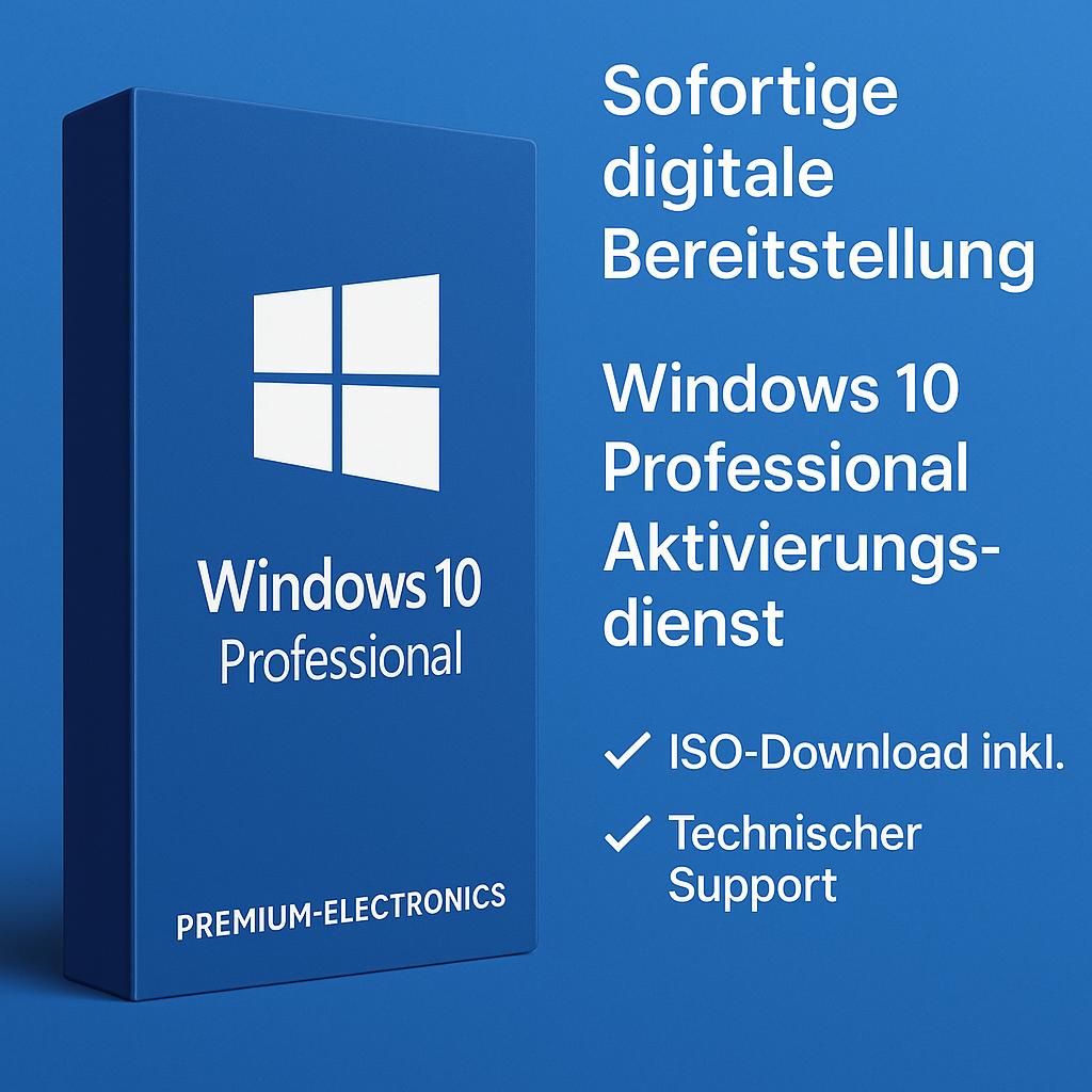 Windows 10 Pro – Digitaler Aktivierungscode (sofort einsatzbereit)