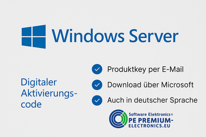 Windows Server 2022 Standard/Essentials – Aktivierungscode (Digitaler Code)