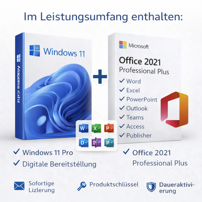 Windows 11 Pro + Office 2021 professional Plus – Bundle