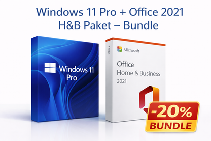 Windows 11 Pro + Office 2021 H&B Paket – Bundle