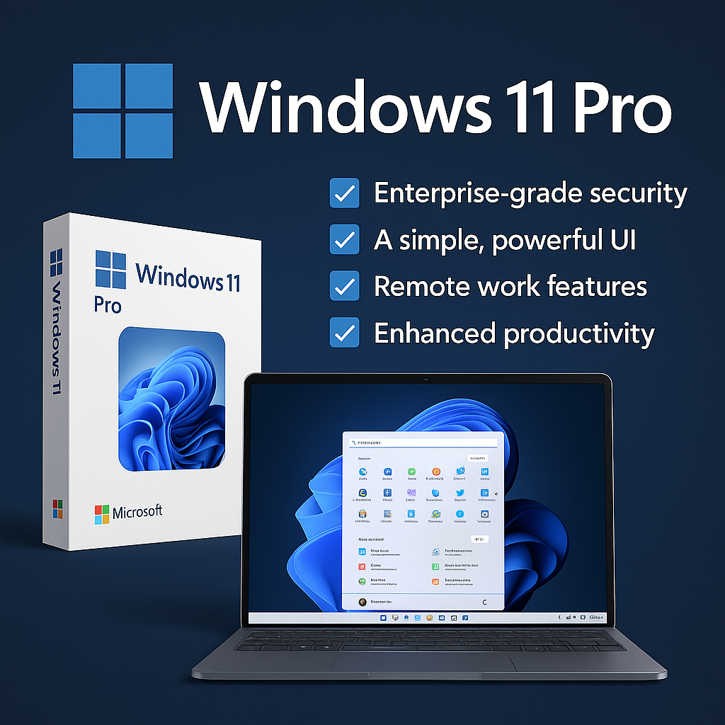 Windows 11 Pro – Digitaler Aktivierungscode (sofort einsatzbereit)