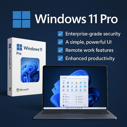 Windows 11 Pro – Digitaler Aktivierungscode (sofort einsatzbereit)