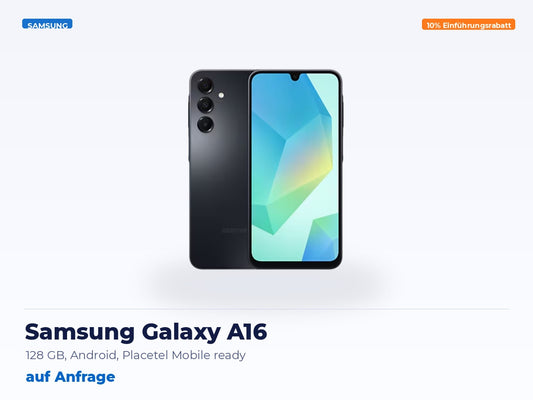 Samsung Galaxy A16 – 128 GB, Android, Placetel Mobile ready